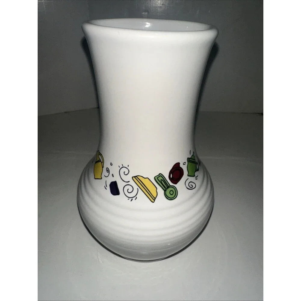 Fiesta ICON Royalty Vase Rare Icon Pattern Fiestaware HTF